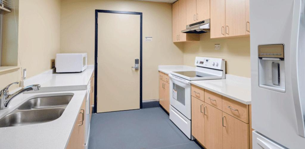 Kitchen with appliances.